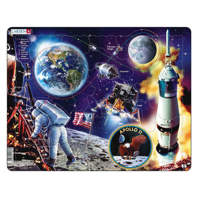 SelectA Larsen gioca a puzzle Trip on the Moon - Spacevaart Apollo 11, 50 °.