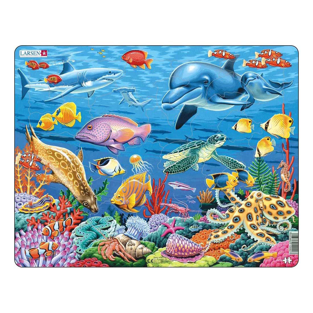 Animali Selecta Larsen Pluzzle - Coral Reef, 35st.