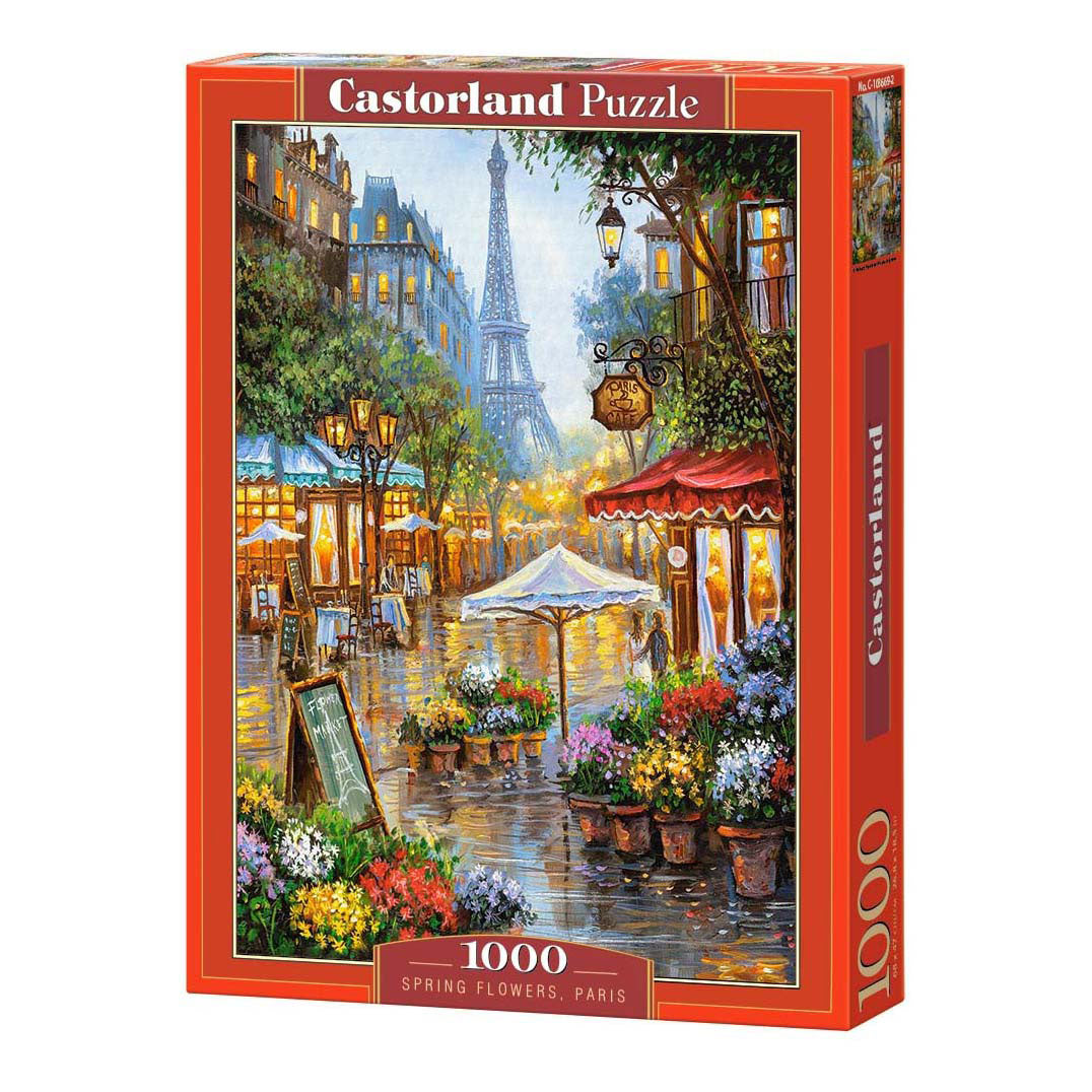 Castorland legpuzzel spring flowers paris, 1000st.