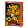 Selecta puzle castorland girasoles en jarrón de pavo real, 1000 uds.