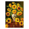 Selecta puzle castorland girasoles en jarrón de pavo real, 1000 uds.