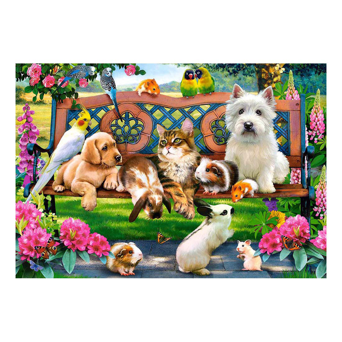Selecta Castorland Puzzle Animali nel Parco, 1000 pz.