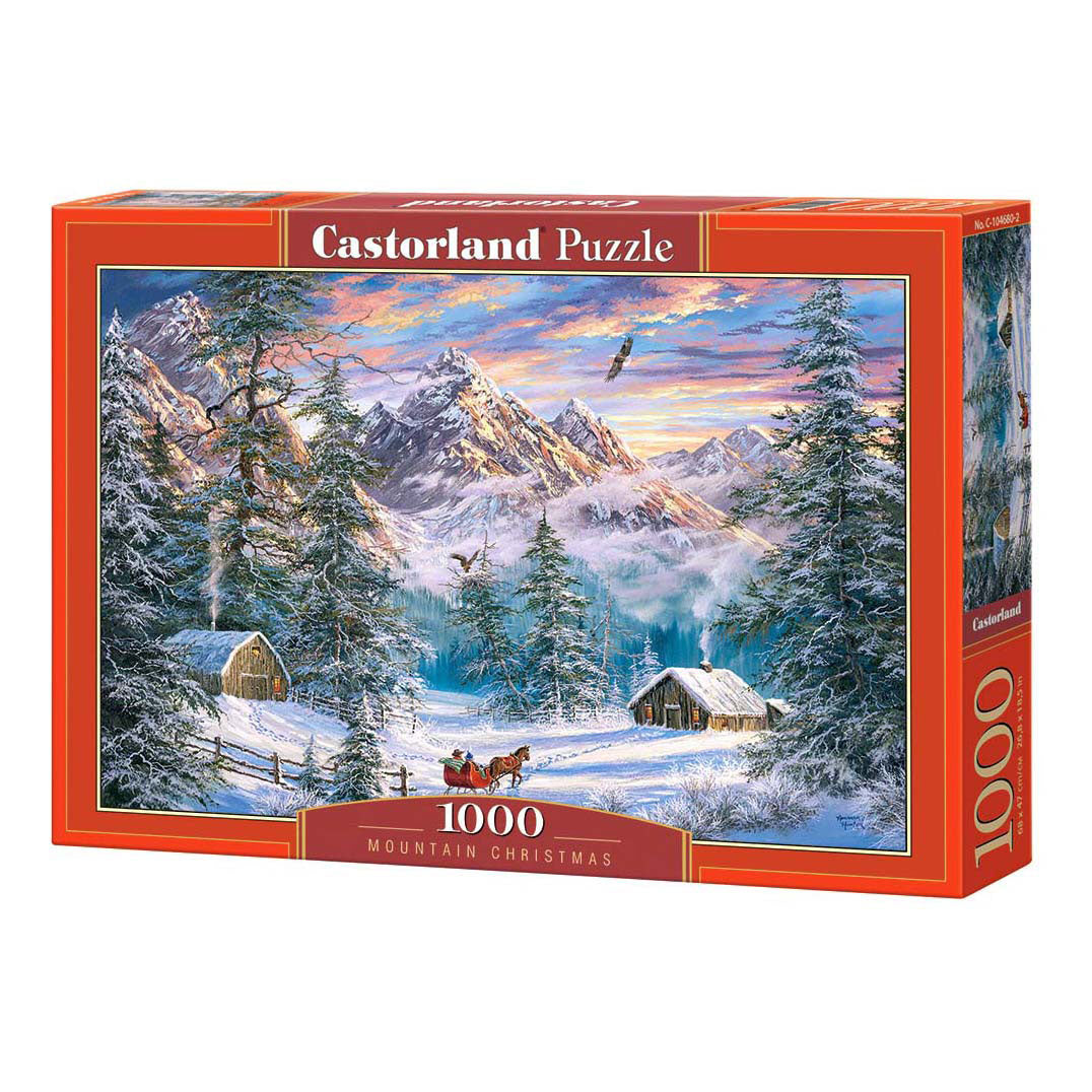 Castorland legpuzzel mountain christmas, 1000st.