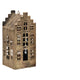Mansion atmosphere decohanger huis antiek goud 6x6x14,5cm