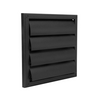 Renson 1069266 - Rejilla de campana extractora de superficie PVC 733 (187x187) str 9005 (negro) | 2 piezas