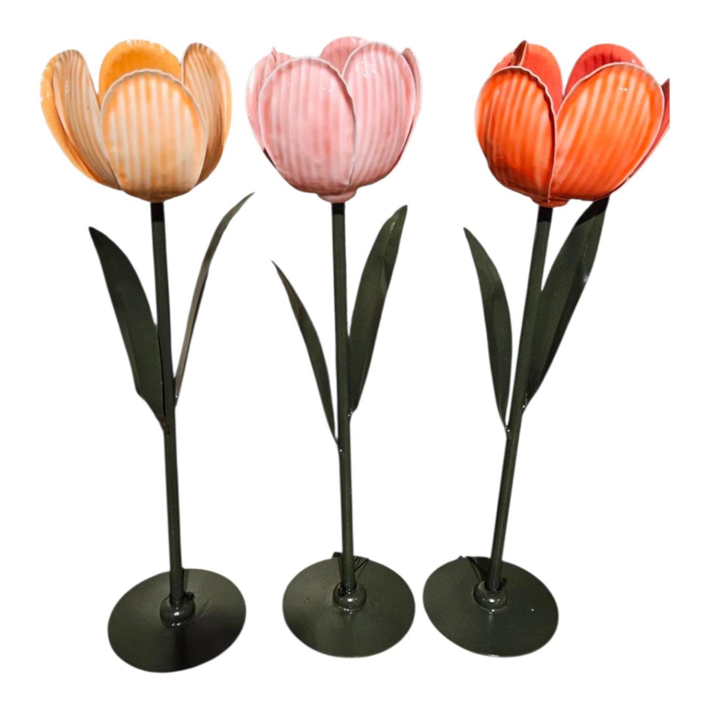 Mansion atmosphere theelichthouder tulp pastel h40cm