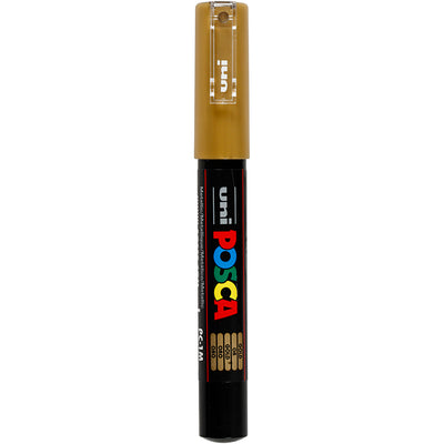 UNI-POSCA POSCA MARKER, AFM PC-1M, spessore della linea 0,7 mm, extra-fine, oro, 1 pezzo