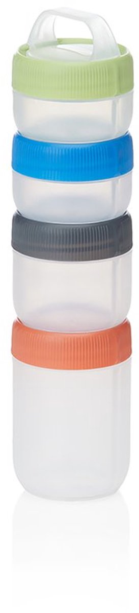 Human gear humangear - stax - small - clear spectrum - starter 4-pack - opbergdoos - stapelbaar - lichtgewicht