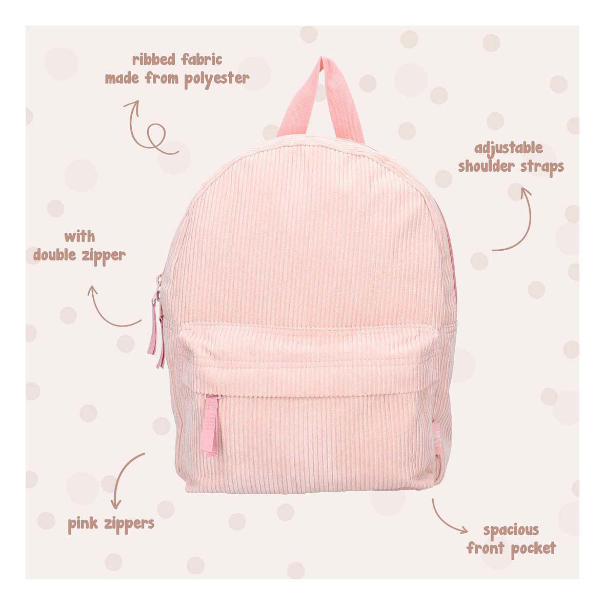 Mochila divertida por rosa