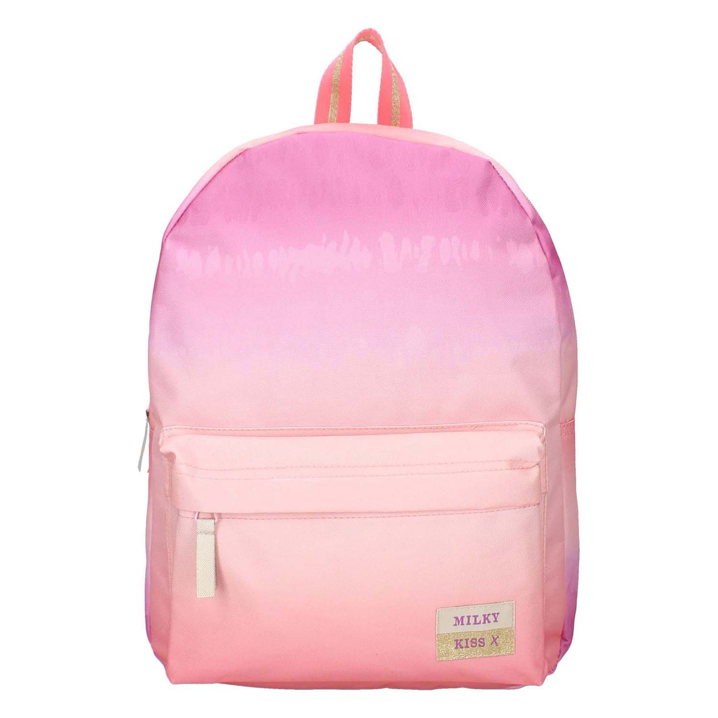 Mochila de beso lácteo amor y risa rosa