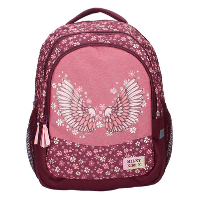 Zaino Milky Kiss fiori Wild Bliss, 3 scomparti