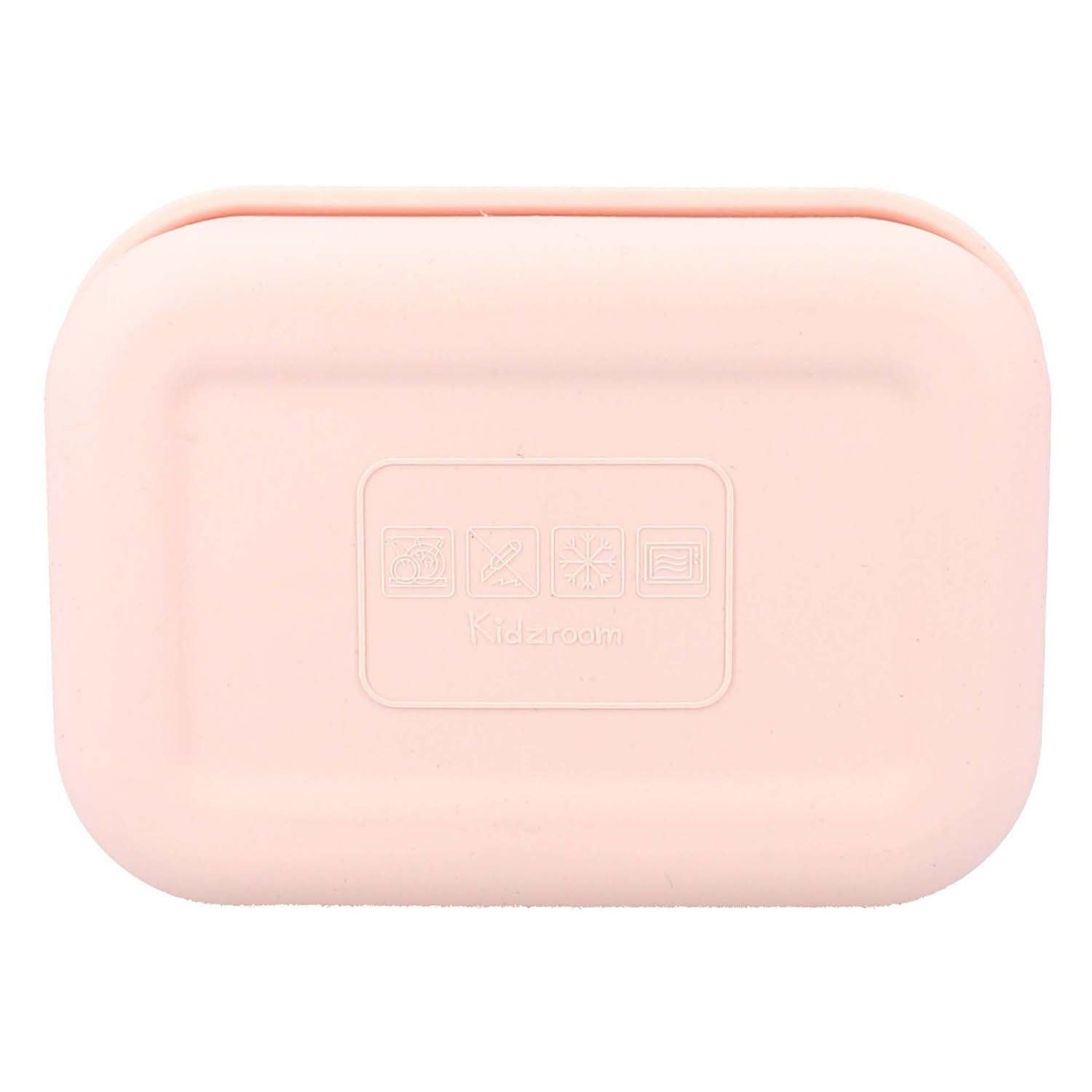 Kidzroom magical meadows lunchbox - 1.2 l - 6 x 17 x 12 cm - roze - hartjes