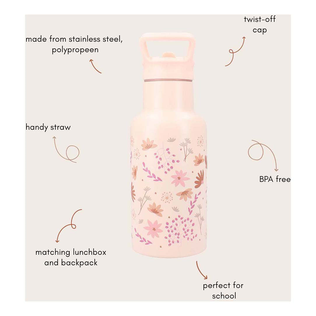 Kidzoom bebiendo botella dulce sorbos flores, 350 ml