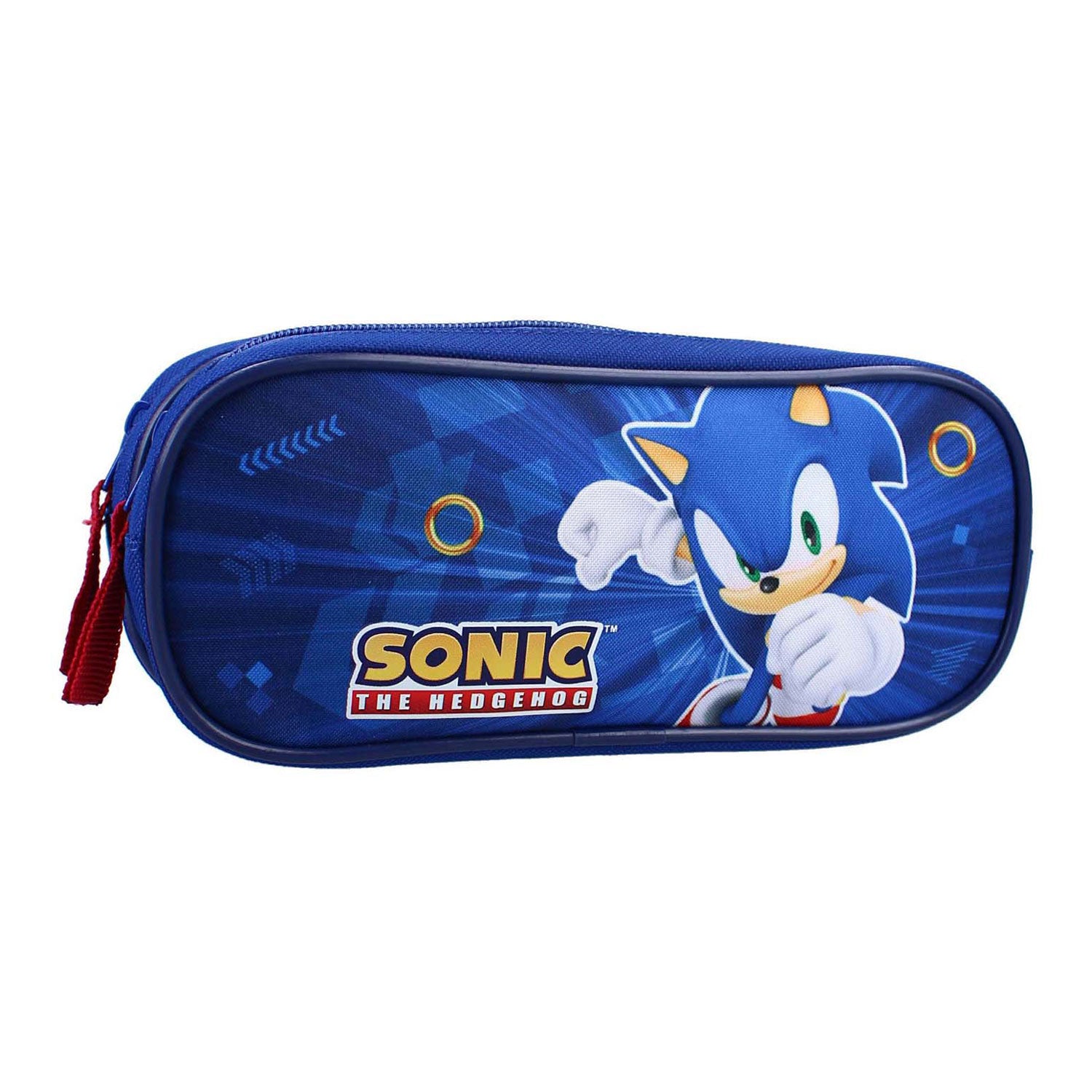 Estuche Vadobag Sonic Still Unstoppable, 2 compartimentos - azul