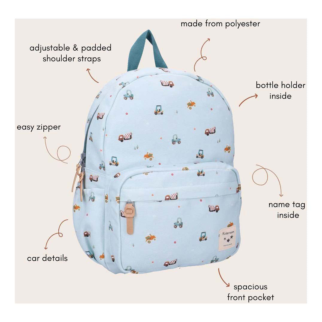 Mochila Kidzroom pequeña historia - verde