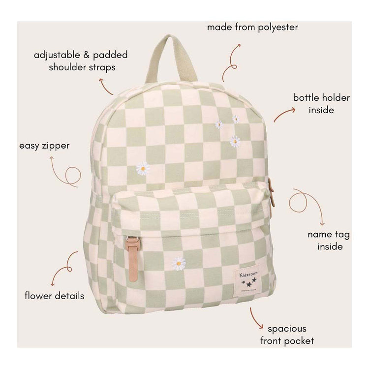 Mochila Kidzroom nostalgia - estampado de diamantes