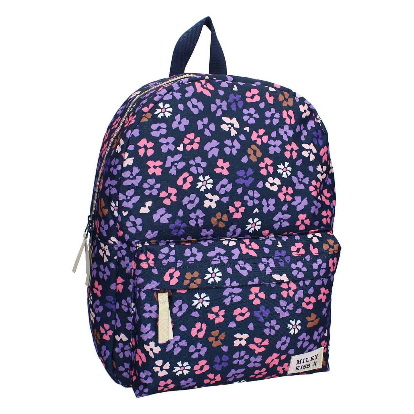 Mochila milky kiss prestige flores azul oscuro