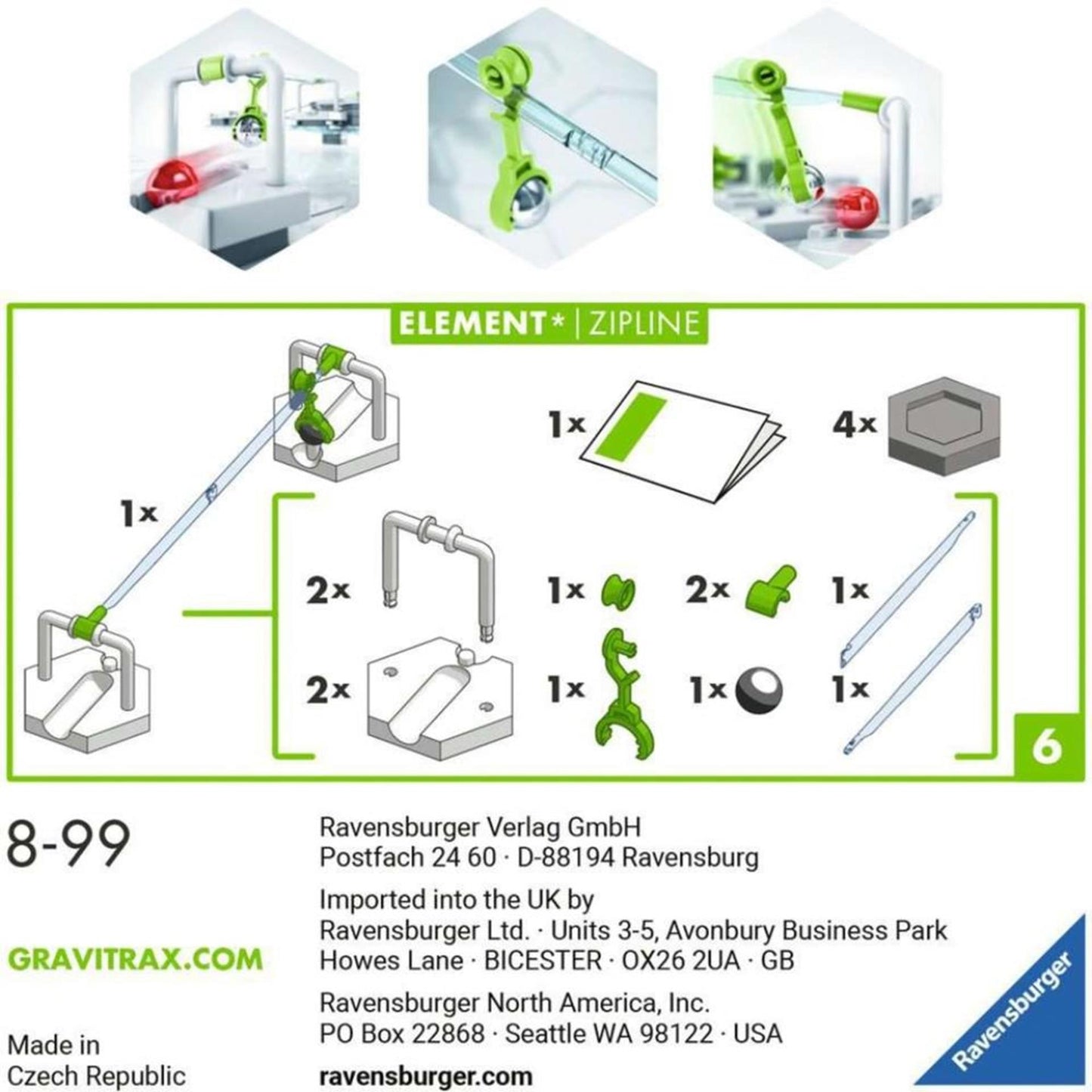 Ravensburger gravitrax element zipline