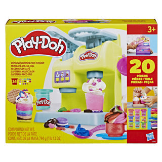 Playdoh juego de café con brillo arcoíris