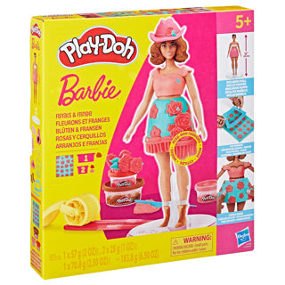 Fiori e frange di Barbie in play-doh