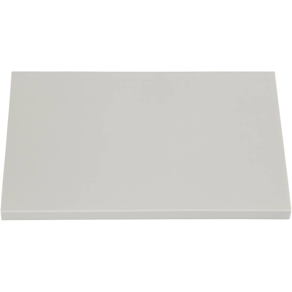 Bloques para estampar de la empresa Creativ, medidas 10x15,5 cm, grosor 0,8 cm, gris claro, 10 piezas 1 caja
