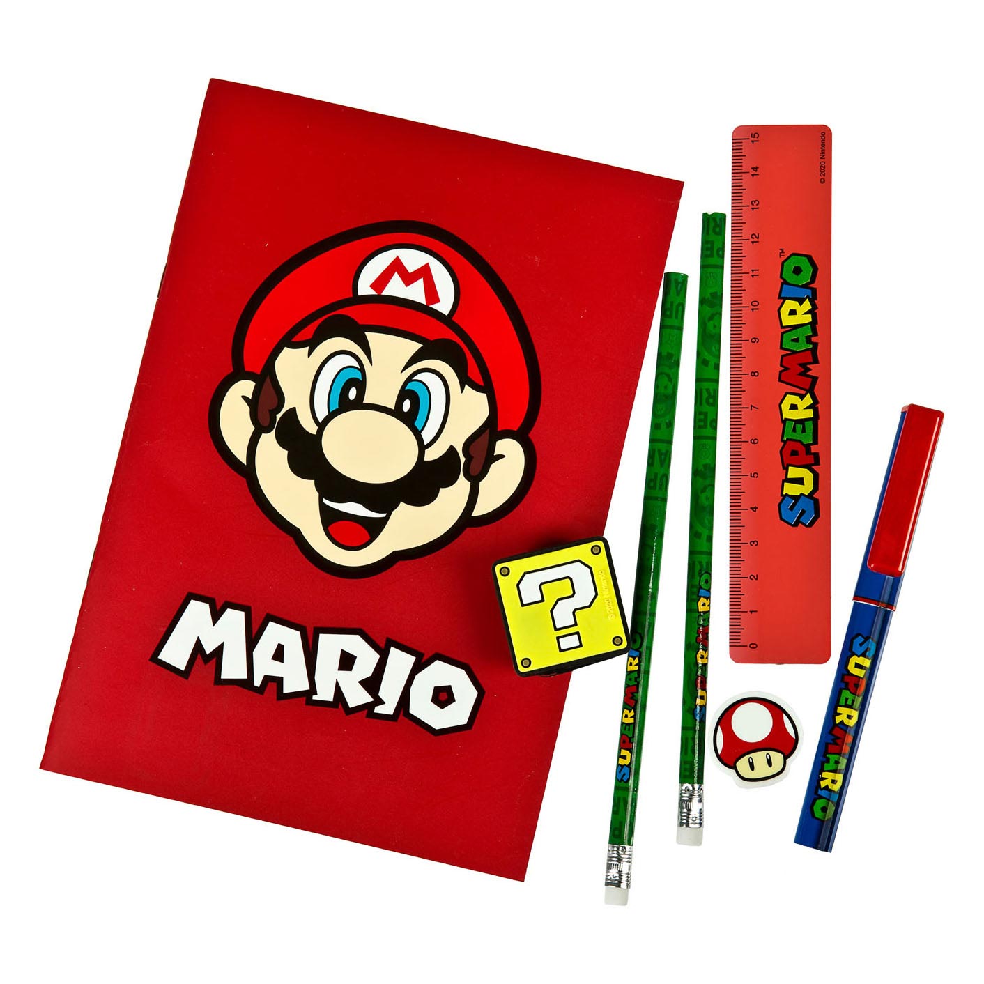 Undercover super mario schrijfset, 7dlg.