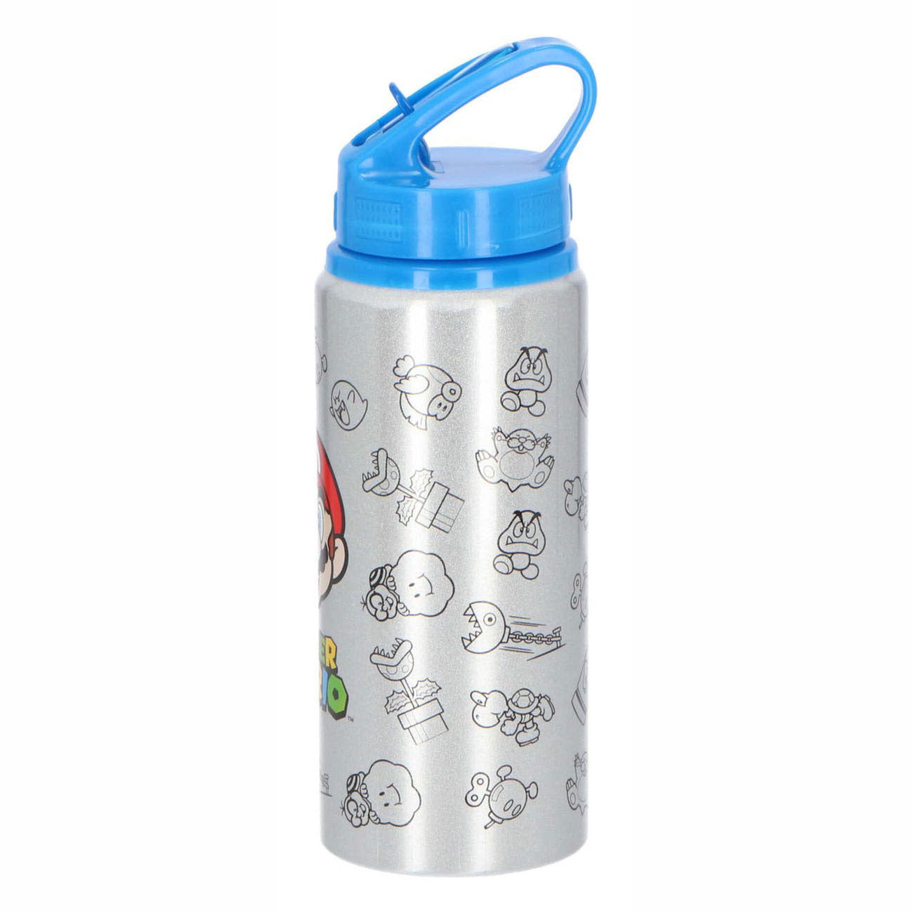 Botella de bebida de aluminio Super Mario, 710 ml