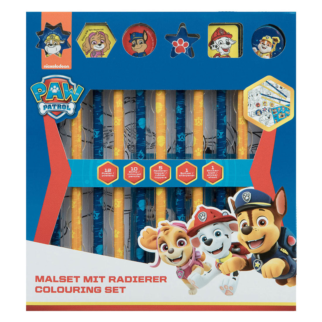 Set di colori sotto copertura con Gummen Paw Patrol, 29dlg.