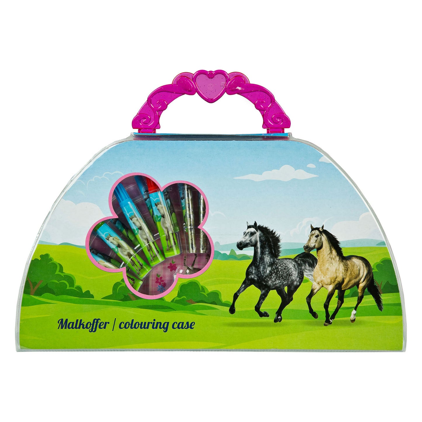 Caballos de maleta de color encubierto, 51dlg.