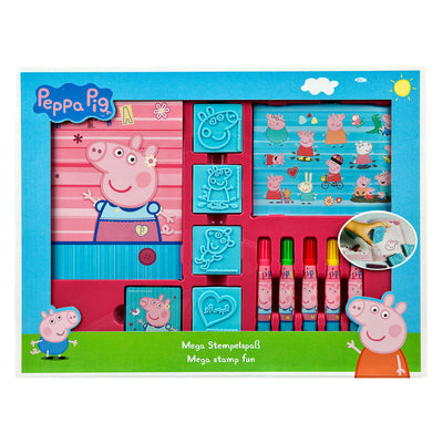 Peppa pig mega stempel- en kleurset