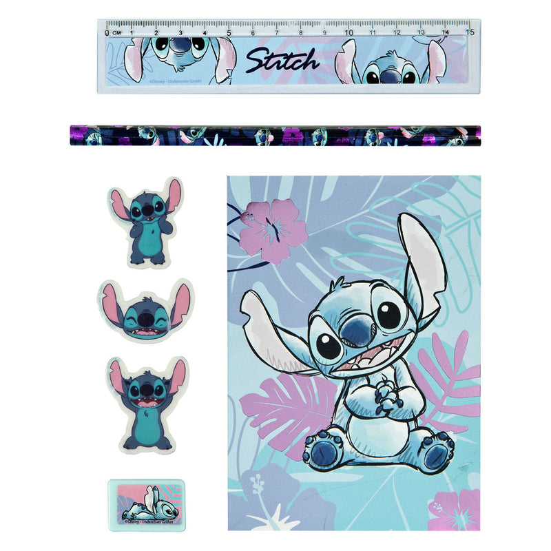 Merkloos sans marque notitie en schrijfset stitch