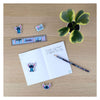 Merkloos sans marque notitie en schrijfset stitch