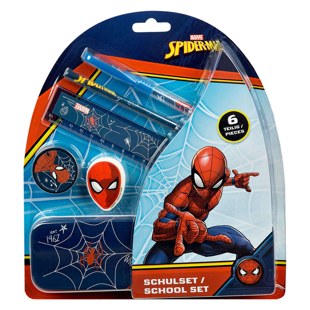 Spider-man schoolset spiderman, 6dlg.