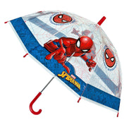 Undercover spiderman kinderparaplu 66 cm blauw rood transparant - afbeelding 1