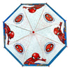 Undercover spiderman kinderparaplu 66 cm blauw rood transparant