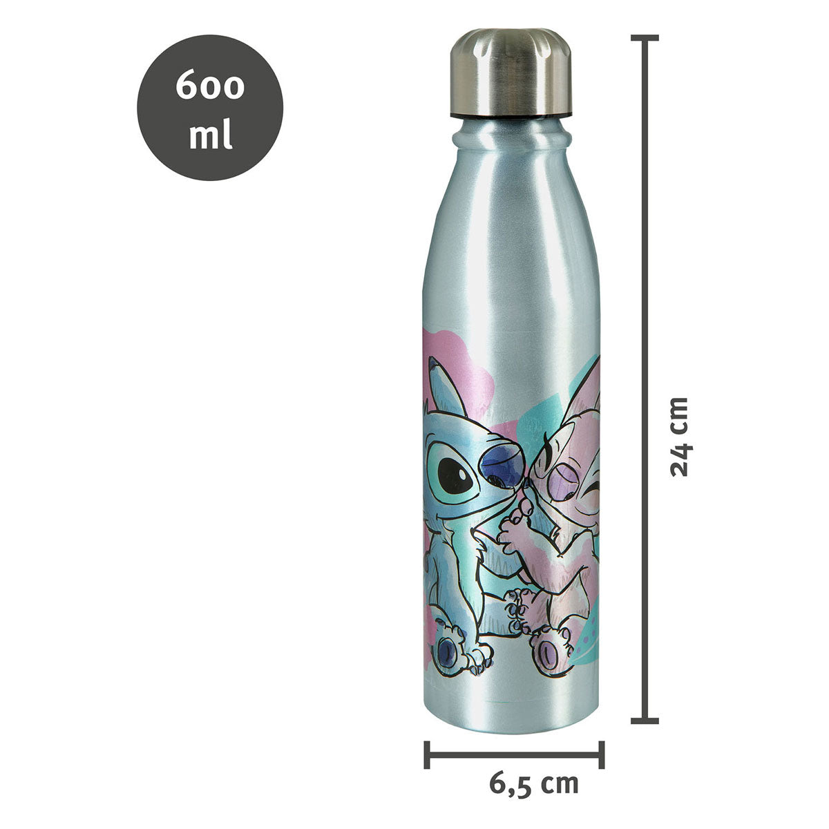 Copa de beber de aluminio de Disney Stitch 600 ml
