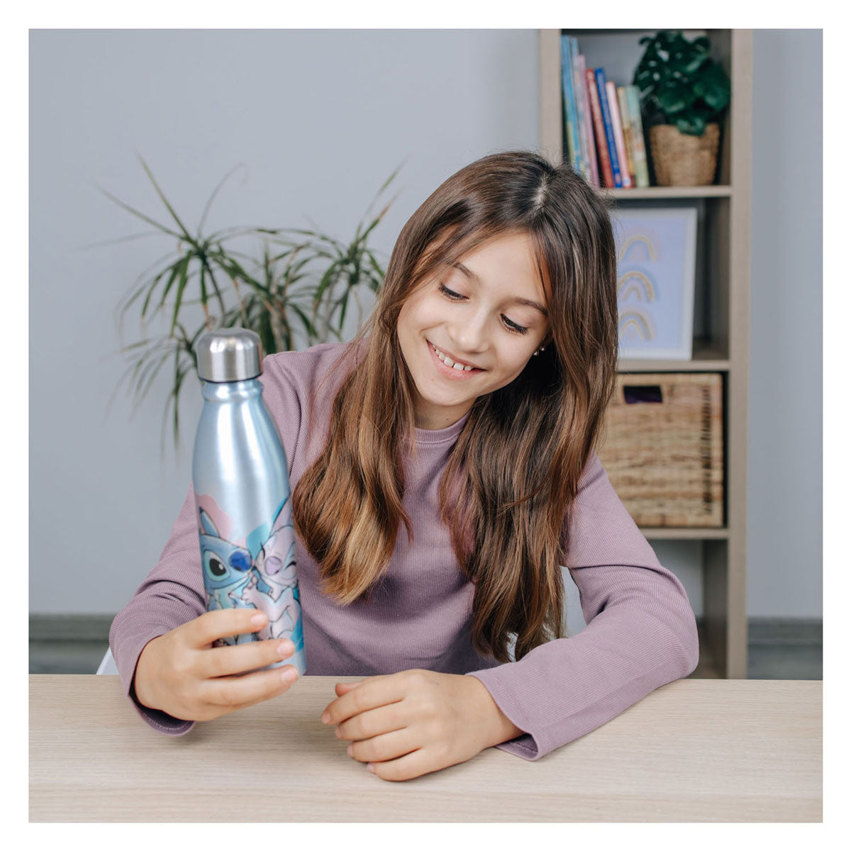 Copa de beber de aluminio de Disney Stitch 600 ml