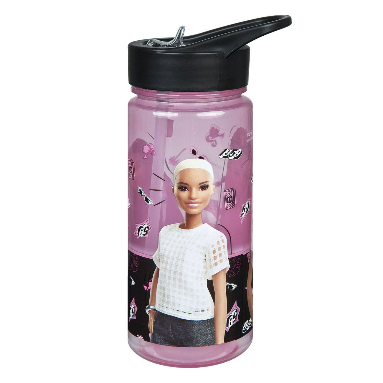 Botella de bebida aerodinaporita Barbie, 500 ml