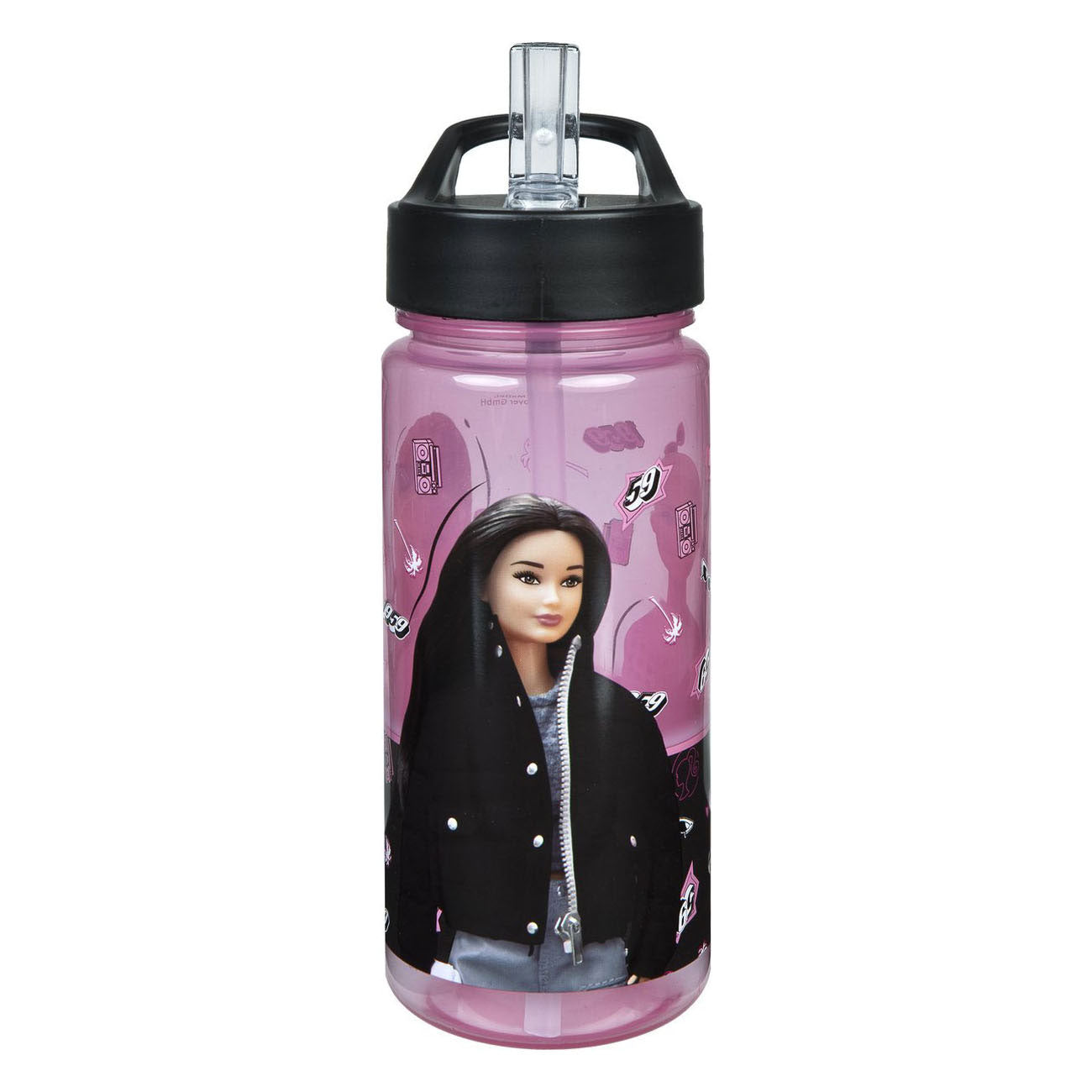 Botella de bebida aerodinaporita Barbie, 500 ml