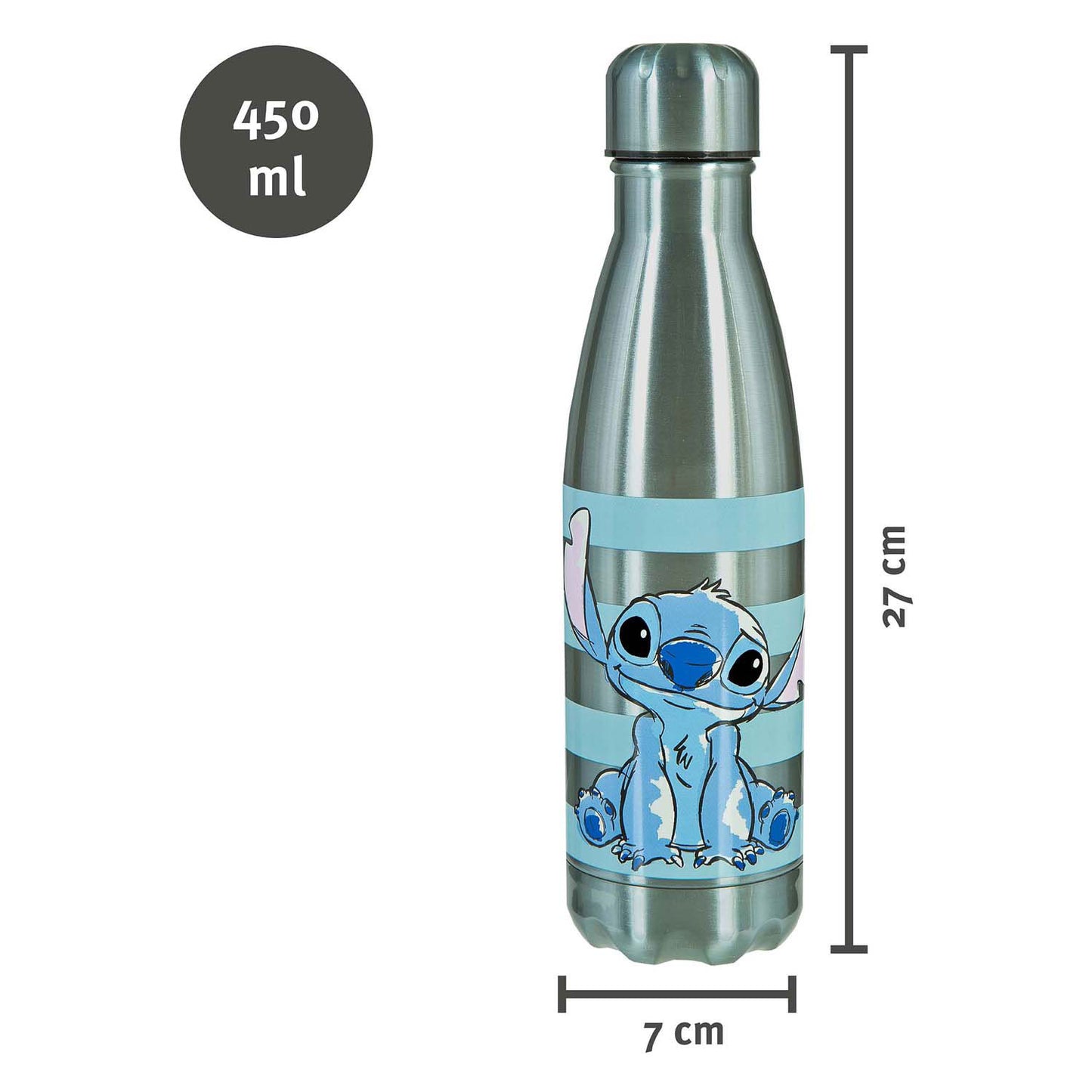 Puntada de botella de bebida de acero inoxidable, 500 ml