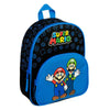 Mochila encubierta con bolsillo delantero azul Super Mario