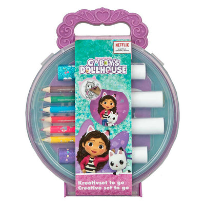 Sotto copertura di Gabby's Dollhouse Creative Color set in valigetta