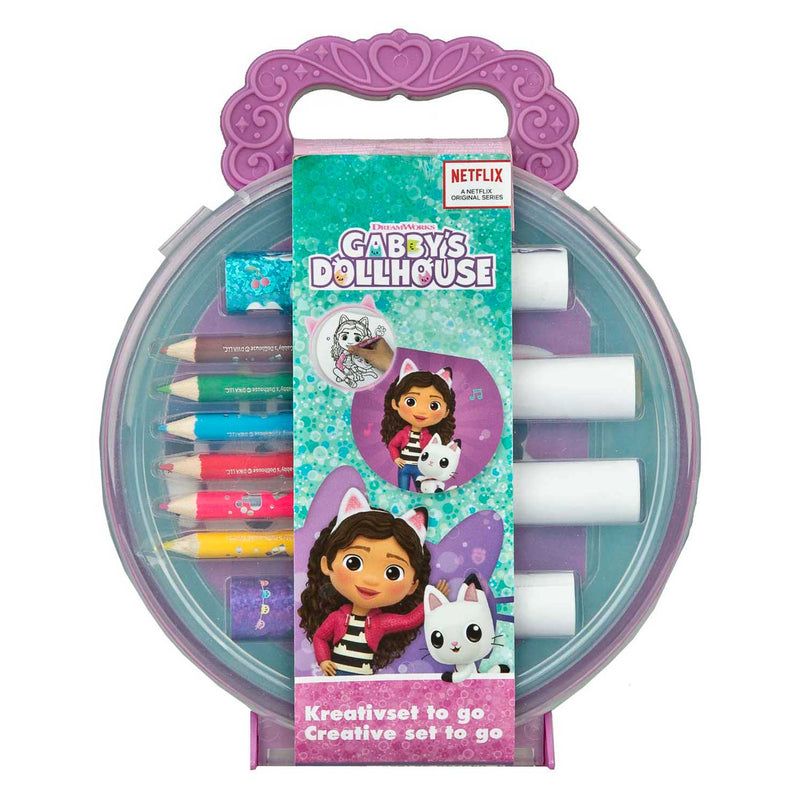 Sotto copertura di Gabby's Dollhouse Creative Color set in valigetta