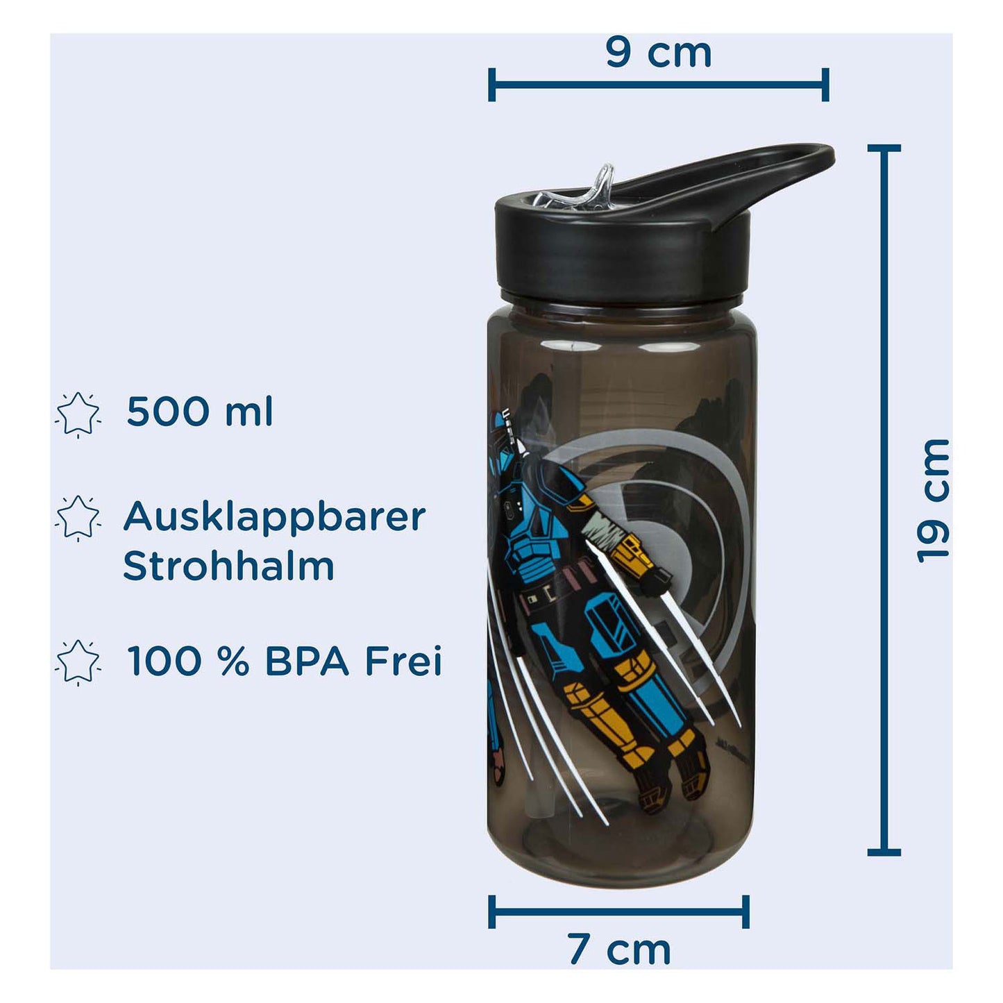Undercover Areo Bere Bottle Star Wars Mandolorian, 500 ml