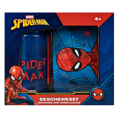 Spiderman set tambor de cría y botella de beber