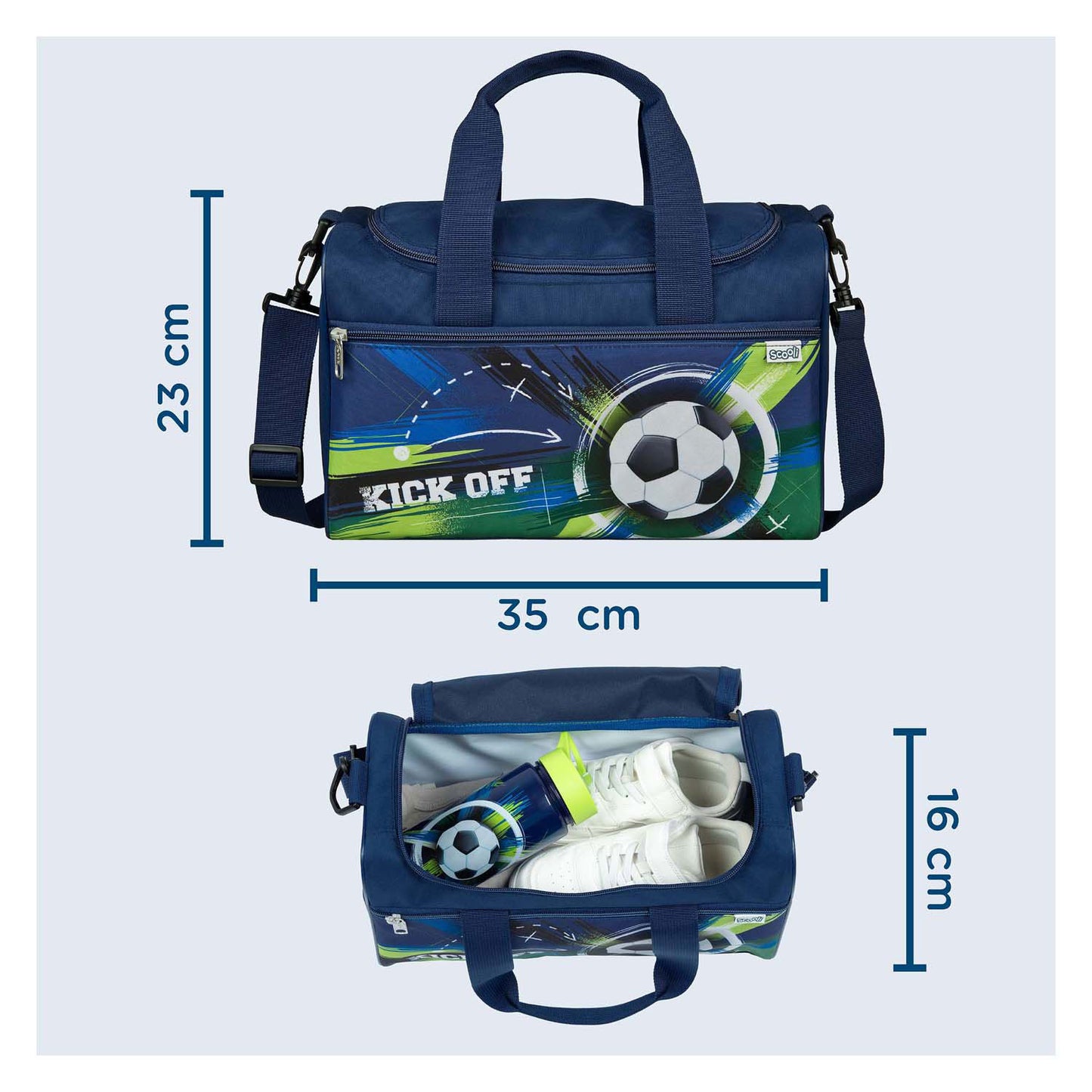 Sportbag encubierta voetbal