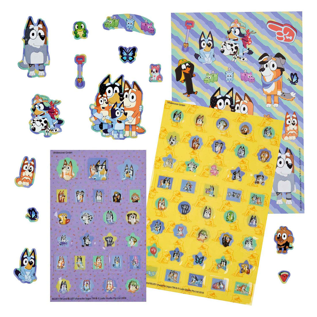 Set super adesivi Undercover blu - 500+pz.