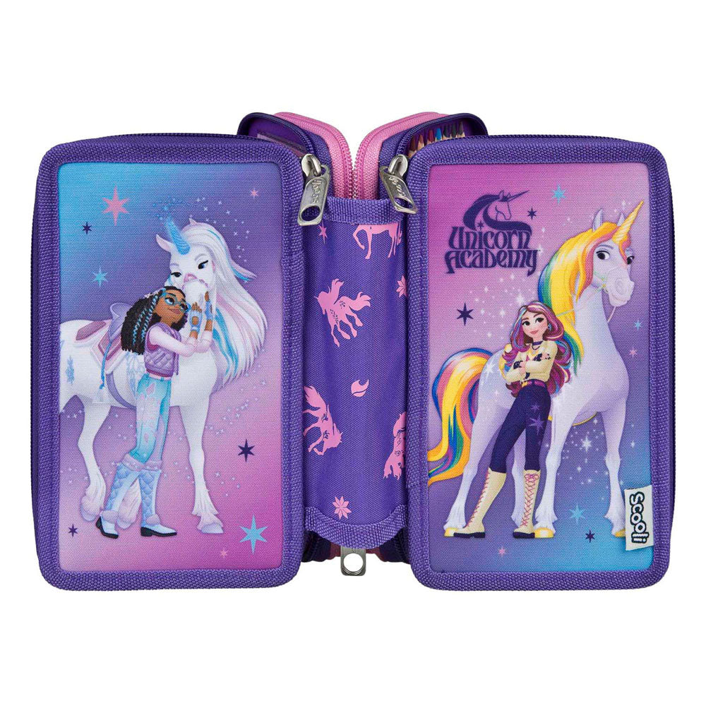 Undercover gevuld etui unicorn academy