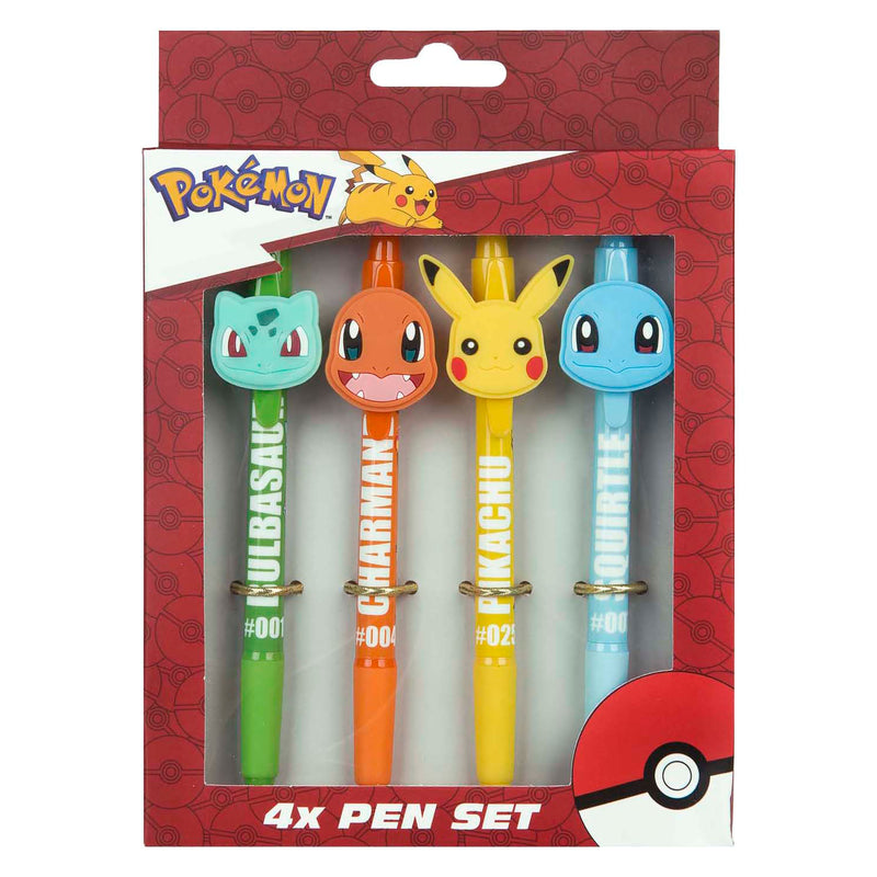 Set Undercover di penne a sfera Pokemon - 4 pz.