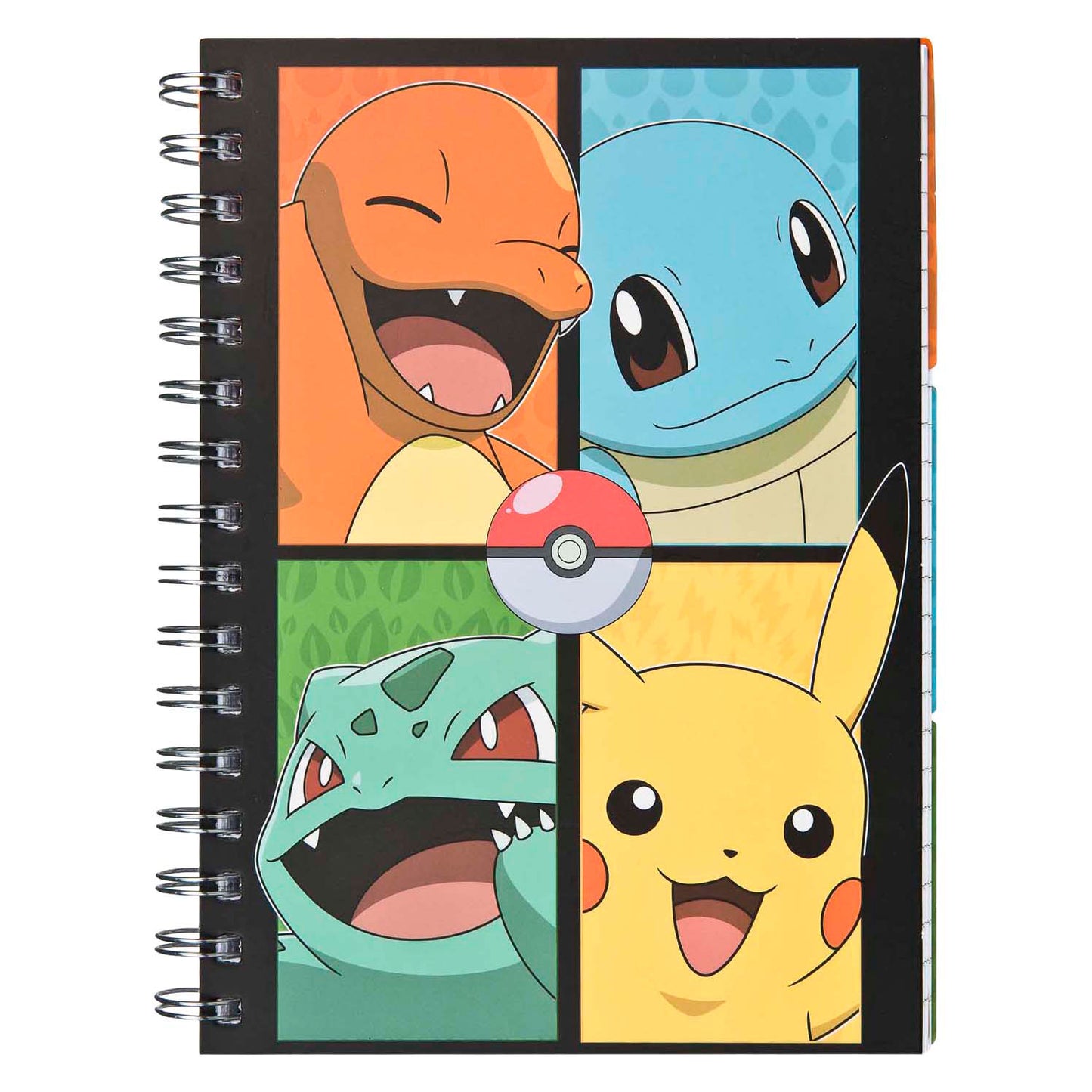 Quaderno sotto copertura con 3 schede pokemon